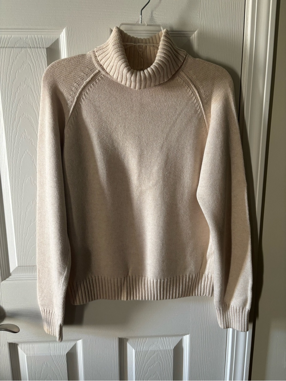 JEANNE PIERRE Cream Turtleneck Sweater